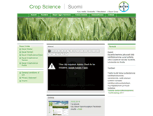 Tablet Screenshot of cropscience.bayer.fi