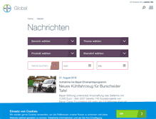 Tablet Screenshot of presse.bayer.de