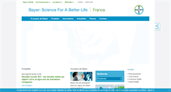 Desktop Screenshot of bayer.fr