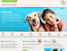 Tablet Screenshot of animalhealth.bayer.ca