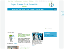 Tablet Screenshot of bayer.com.vn